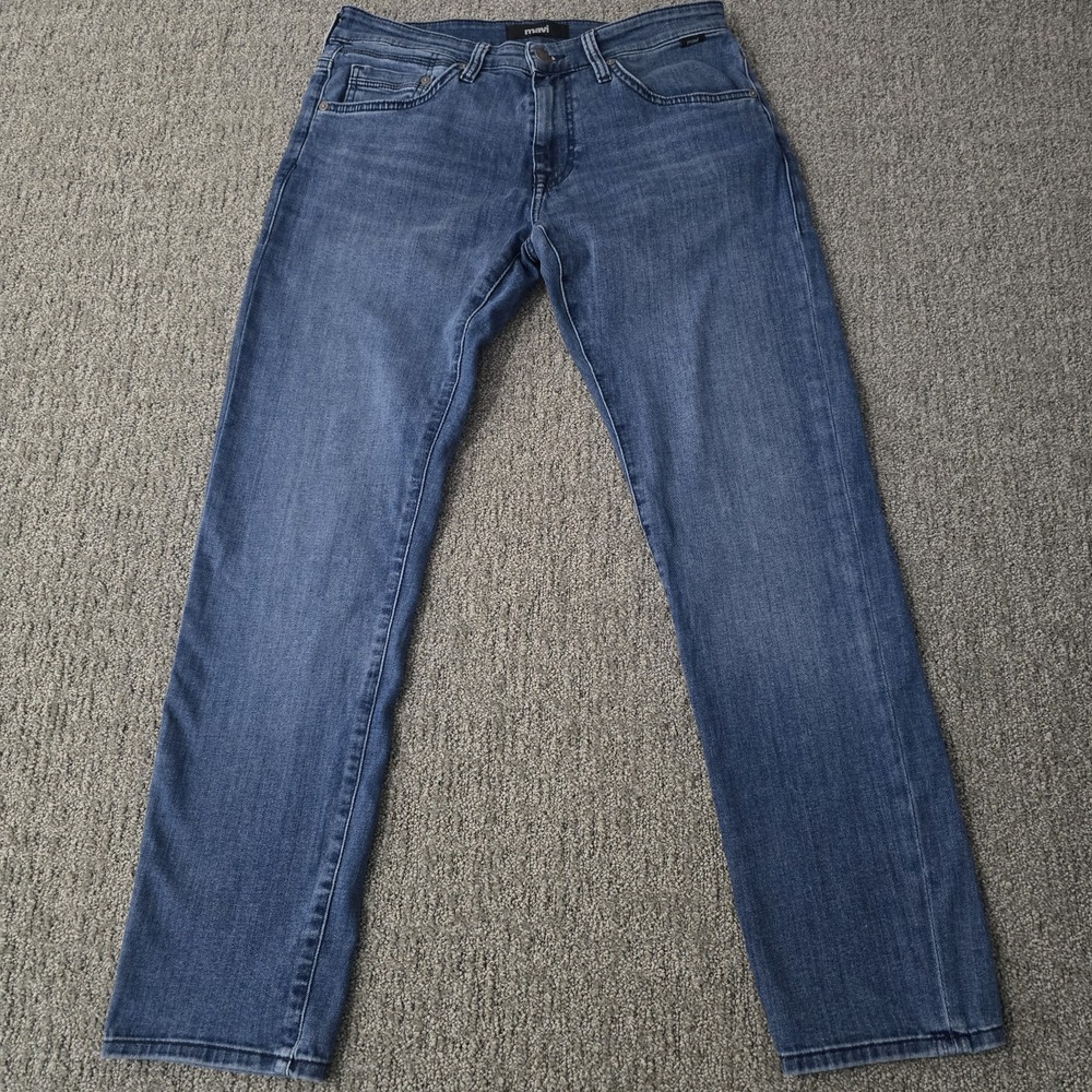 Mavi Jake Jeans Mens 30x30 Slim Leg Stretch Denim Blue Medium Wash
